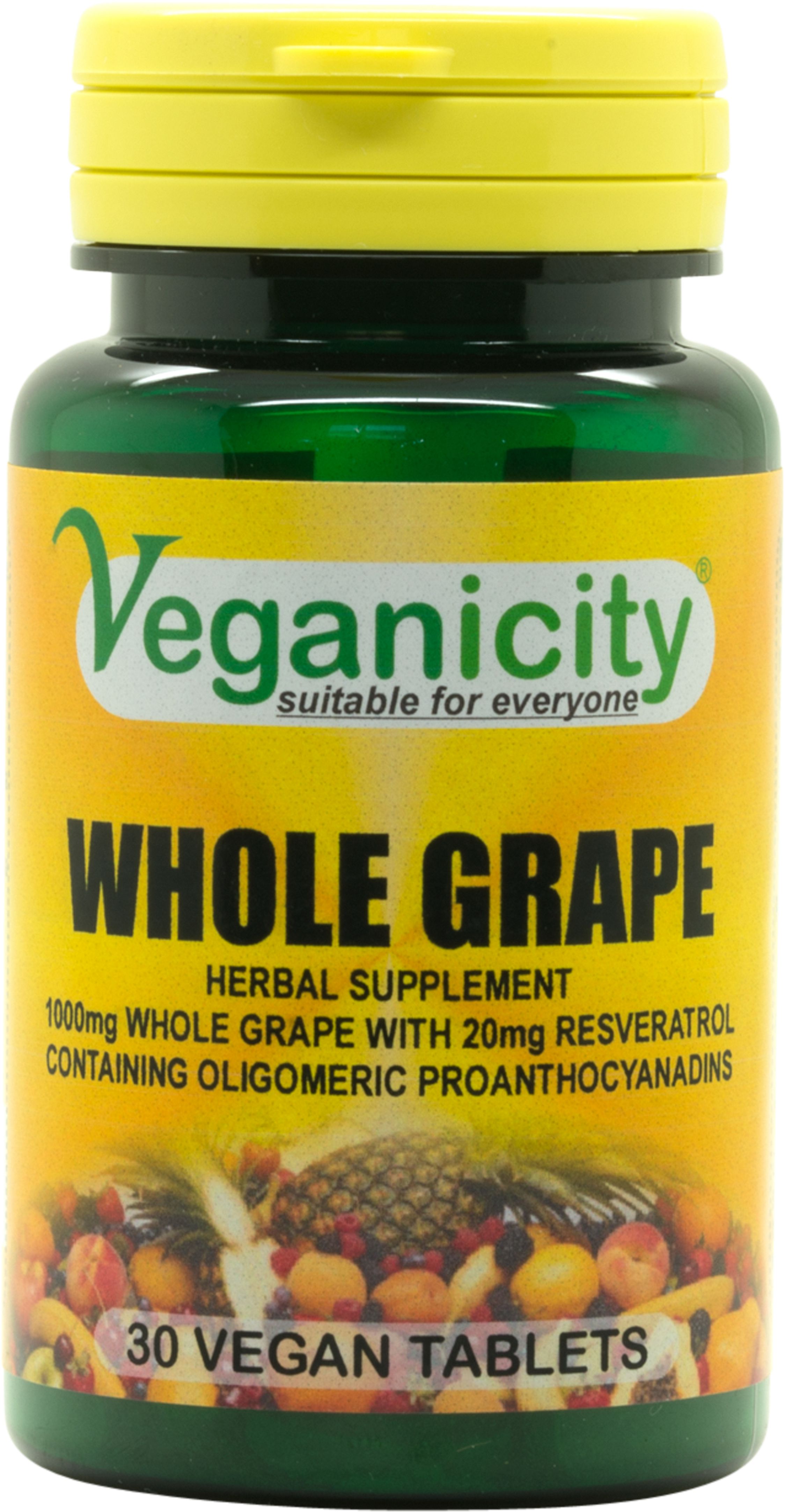 Veganicity > Heart Health > Whole Grape (Resveratrol)